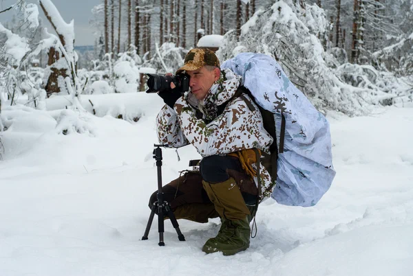 Schneebedeckte Bäume auf dem Weg zur Achtermannshoehe